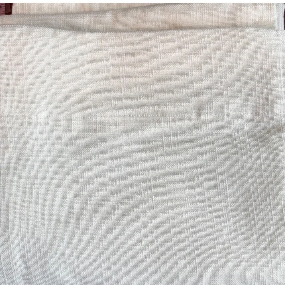 Quince Textured Cotton Ivory Curtain Panel 48x108 Home‎ Window Light Filtering